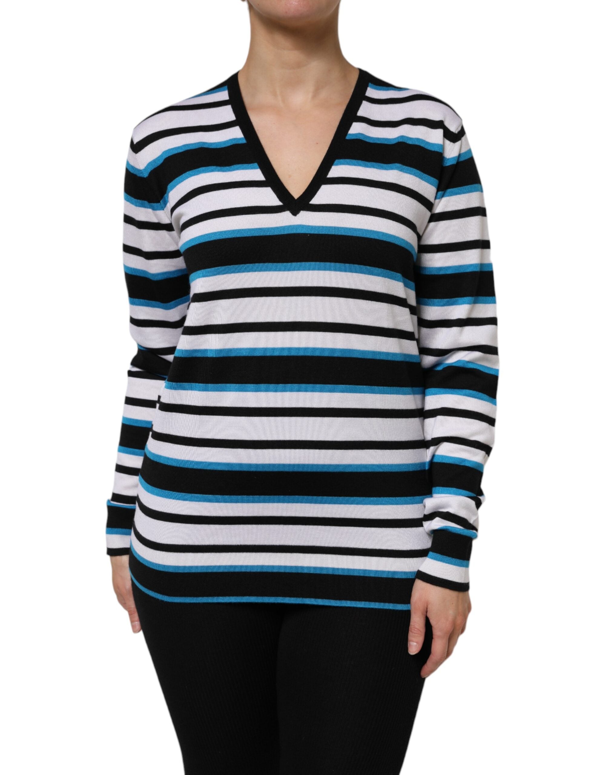 Haut Dolce & Gabbana V-neck multicolore
