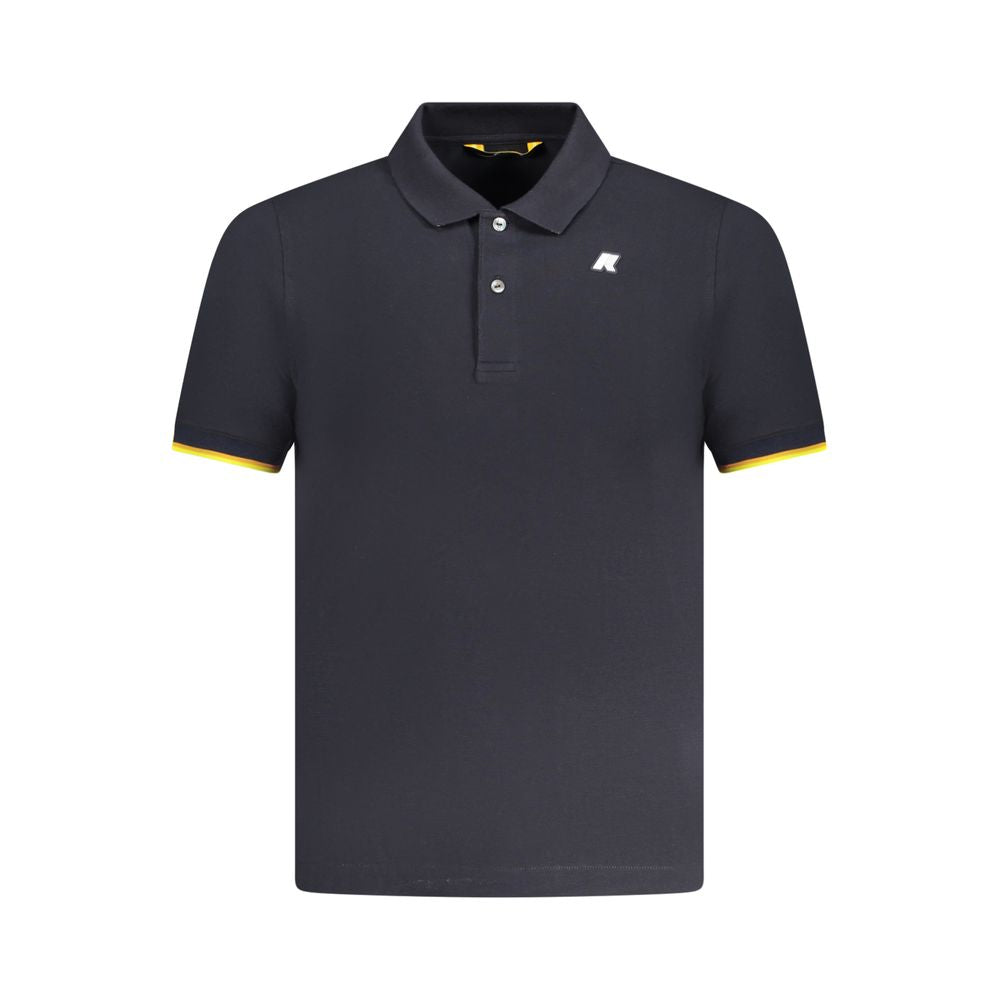 Polo Bleu 2 boutons avec logo