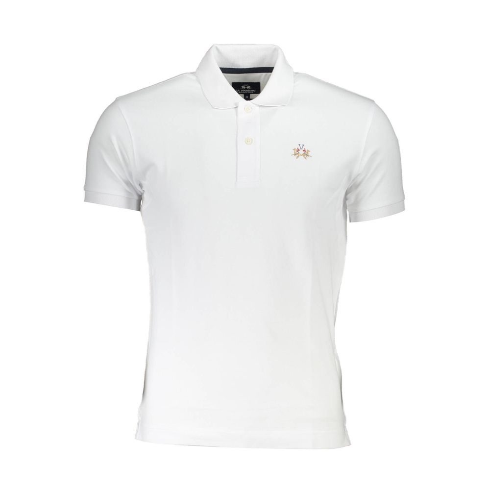 Polo La Martina Slim Fit blanc