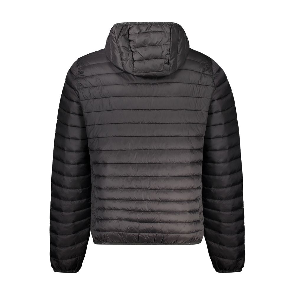Veste Black Polyamide à capuche noire