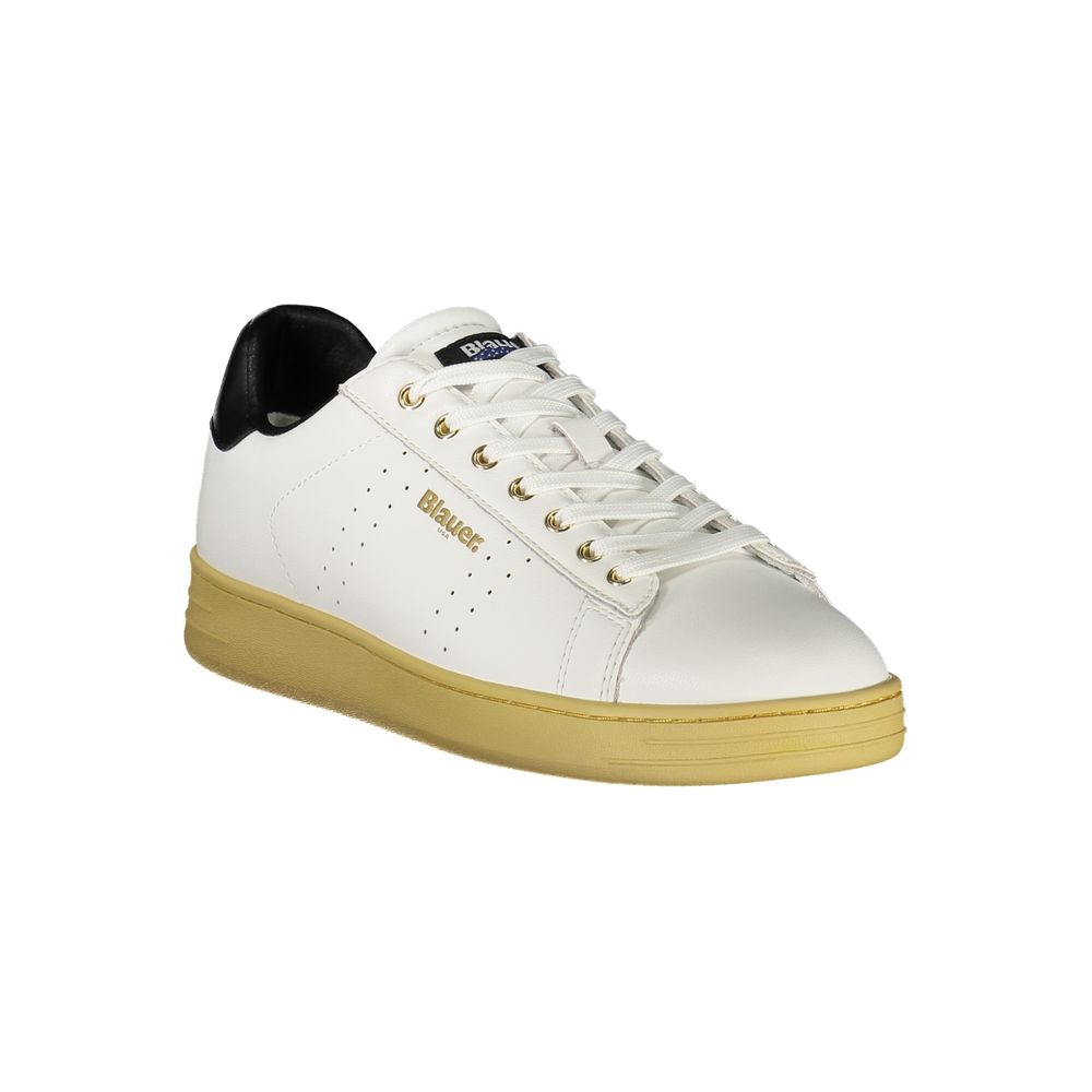 Baskets Blauer blanches