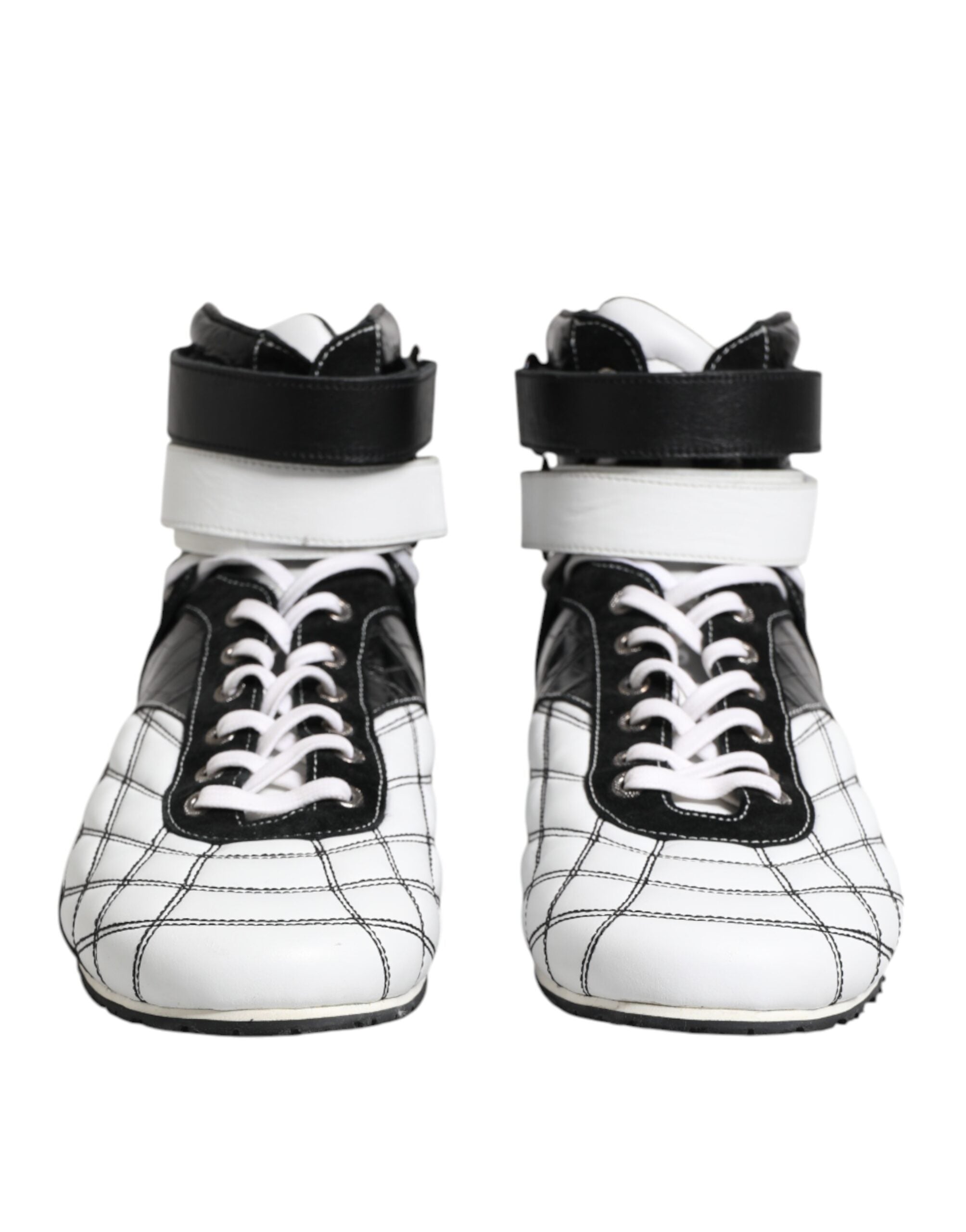 Baskets Dolce & Gabbana hautes noires et blanches