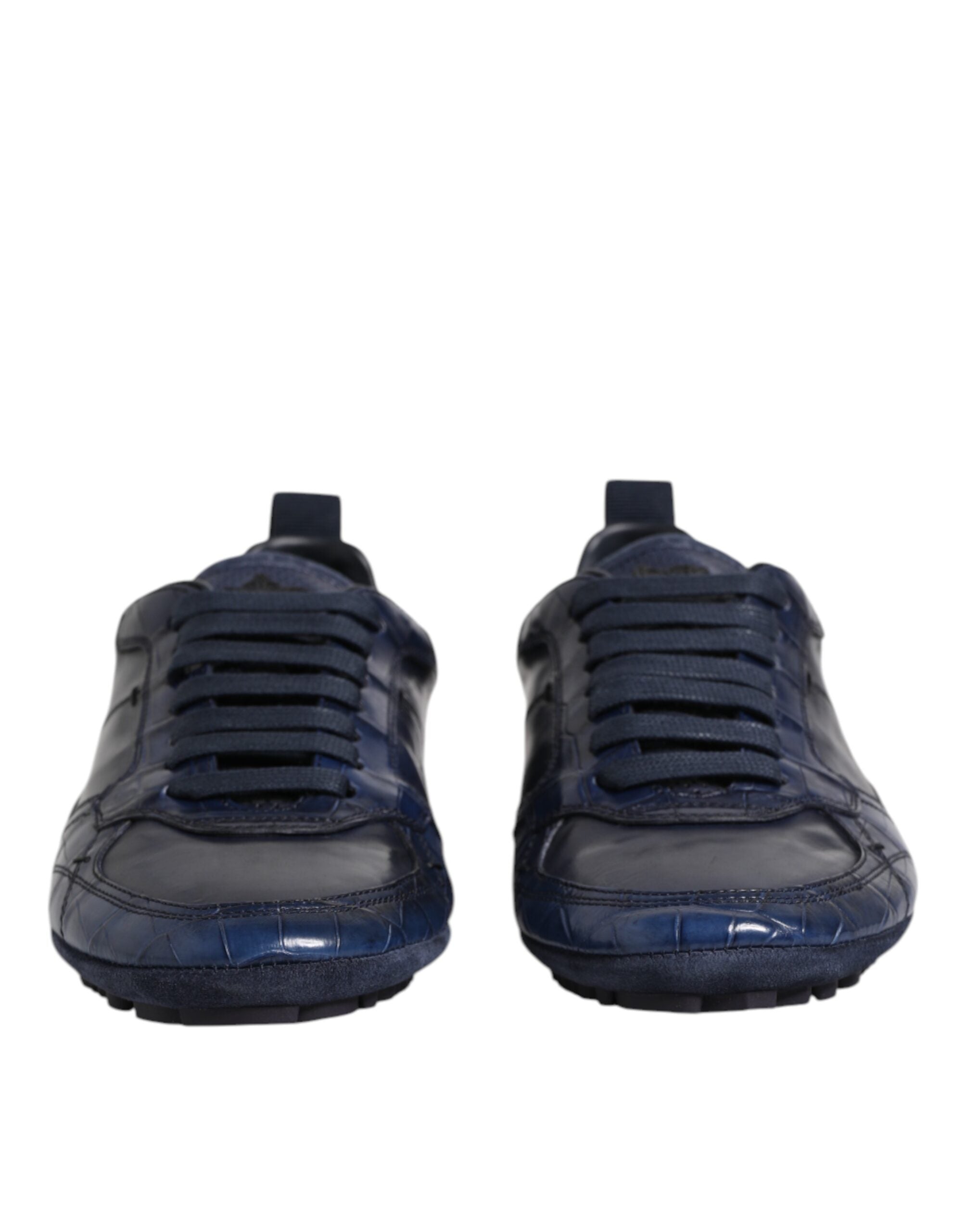 Baskets Dolce & Gabbana en cuir bleu foncé