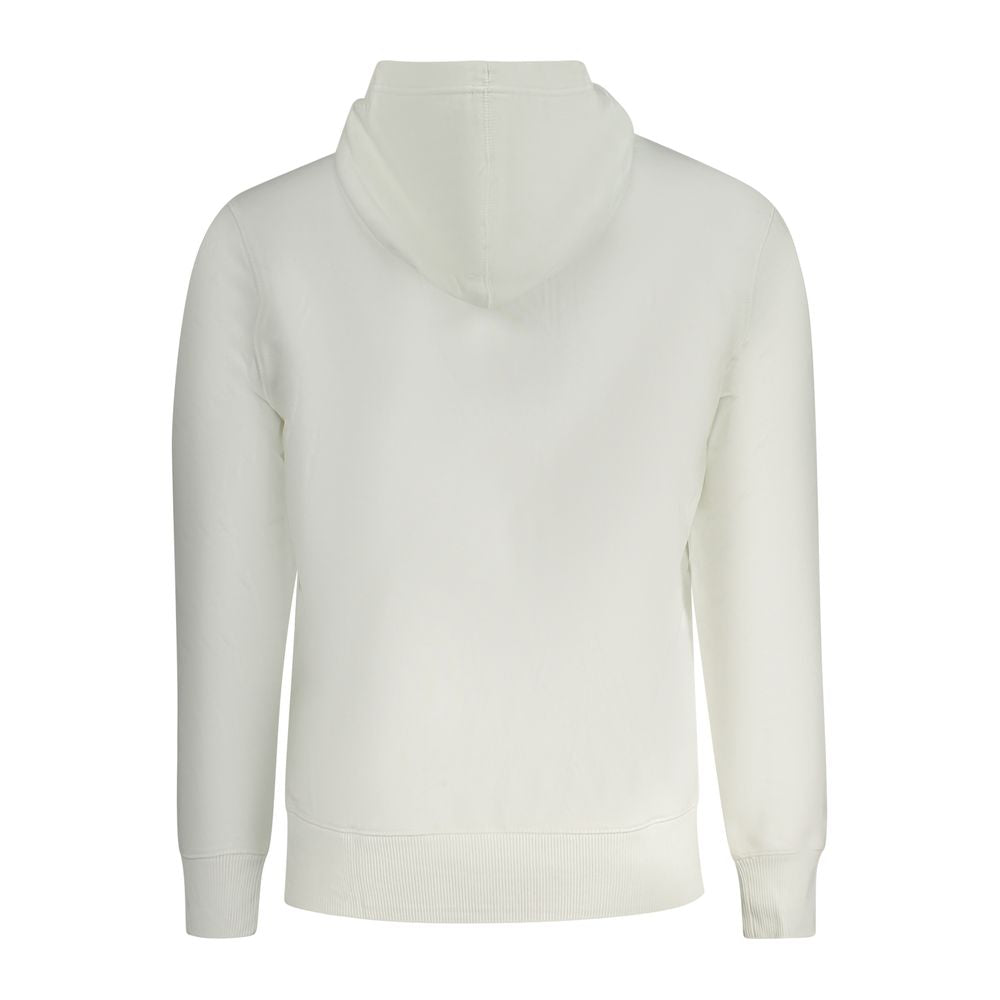 Sweat à capuche Applique blanc