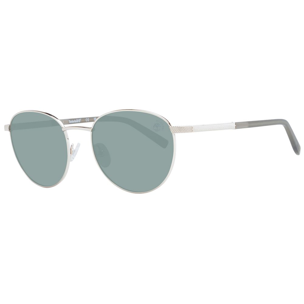Lunettes de soleil rondes rose gold vertes