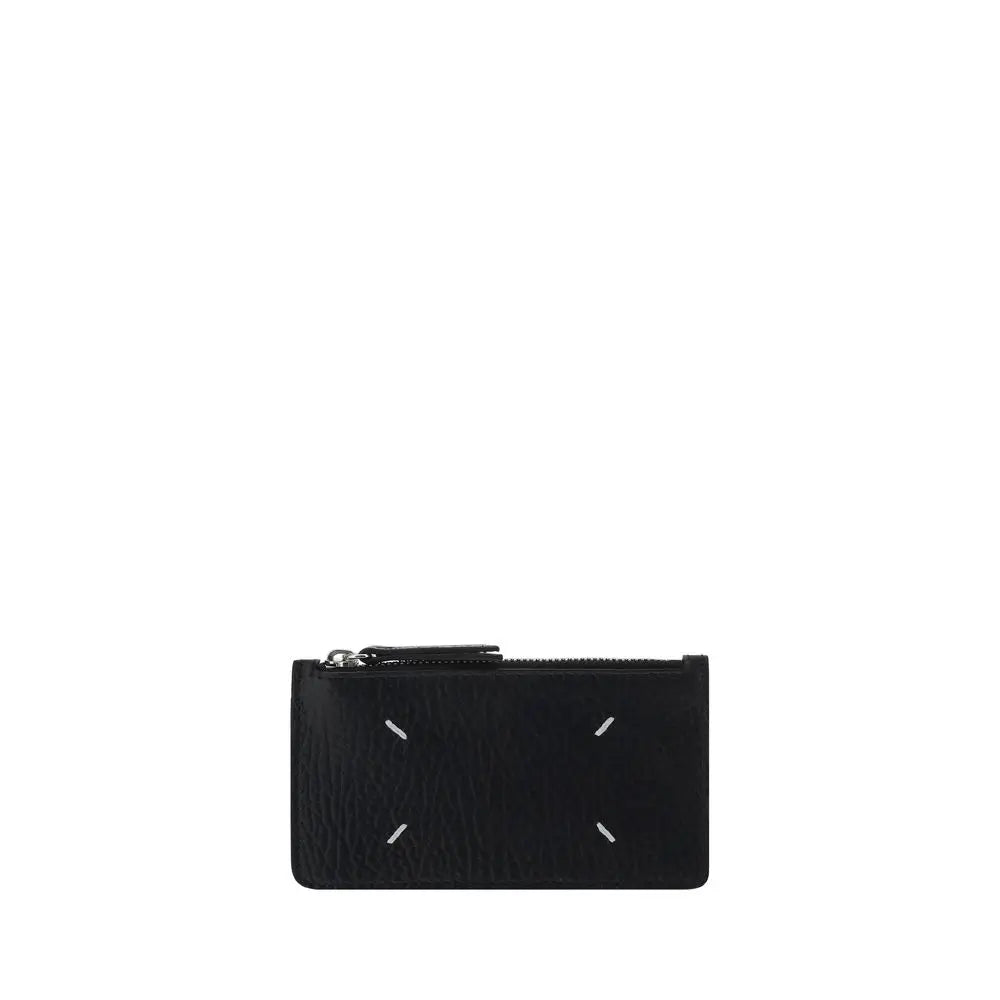 Porte-carte Margiela à fermeture zippée noires Margiela