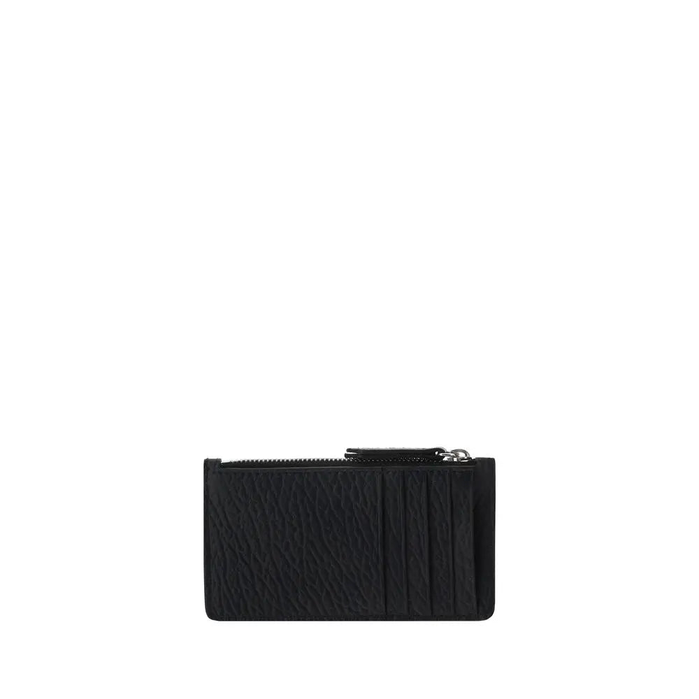 Porte-carte Margiela à fermeture zippée noires Margiela