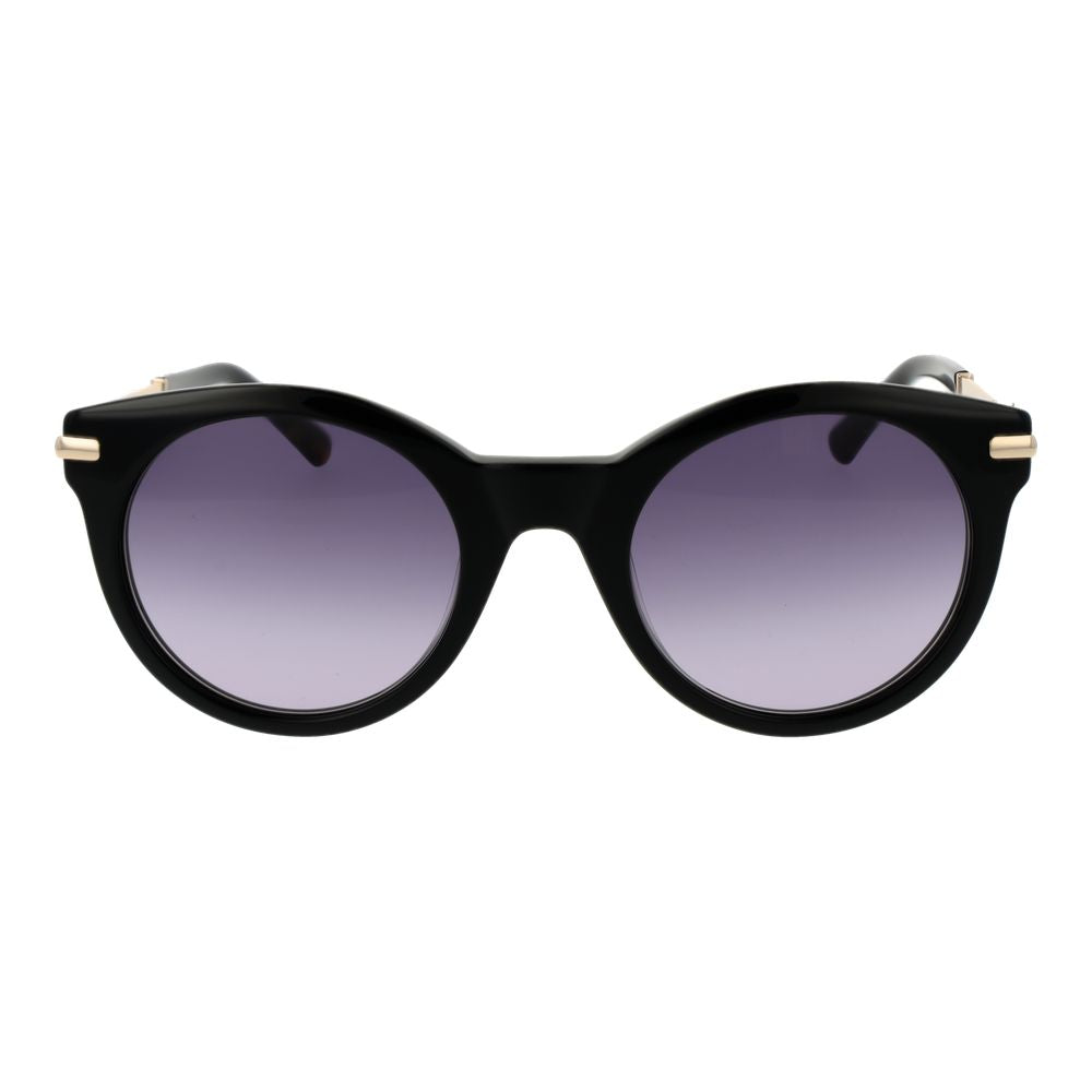 Lunettes noires femmes effet dégradé violettes