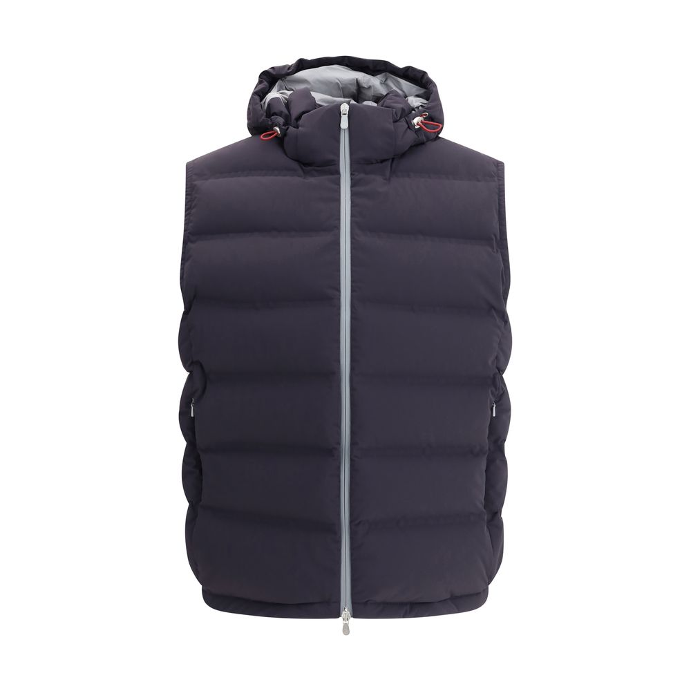 Gilet Brunello Cucinelli à capuche noir