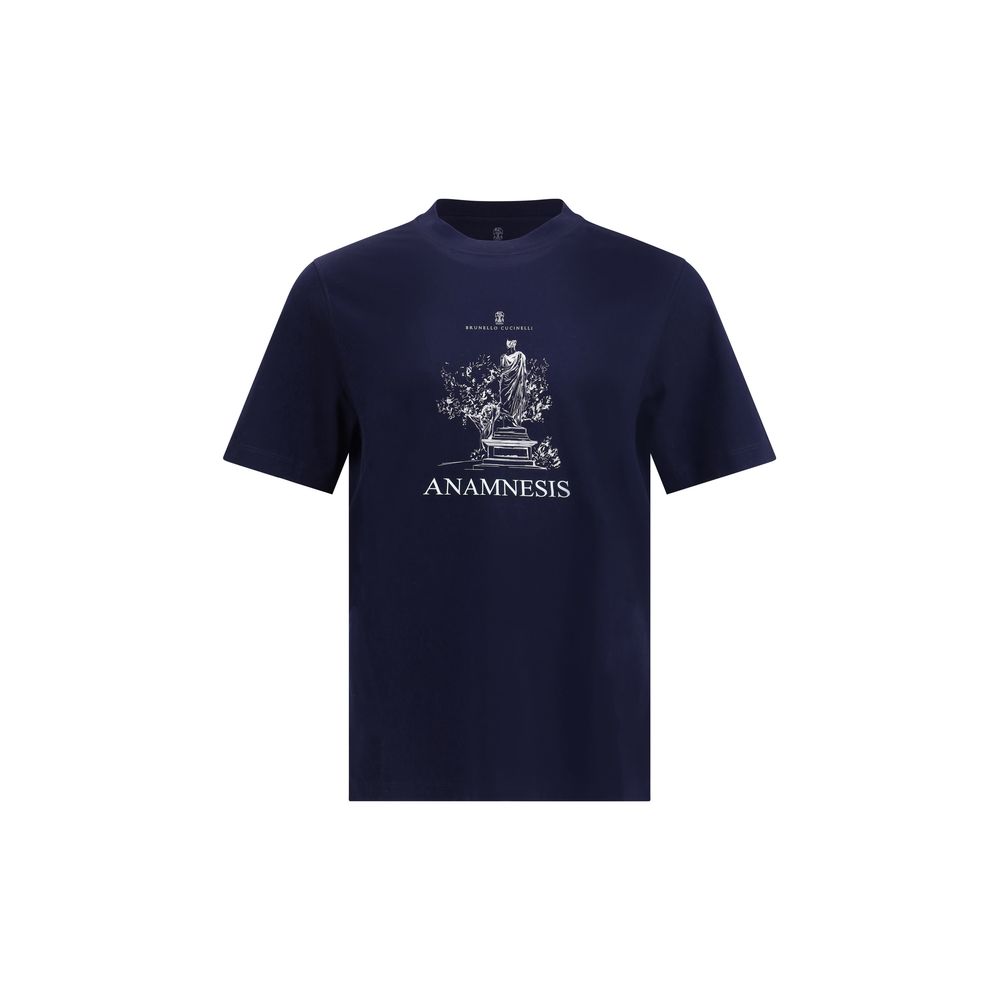 T-shirt Brunello Cucinelli logo gris