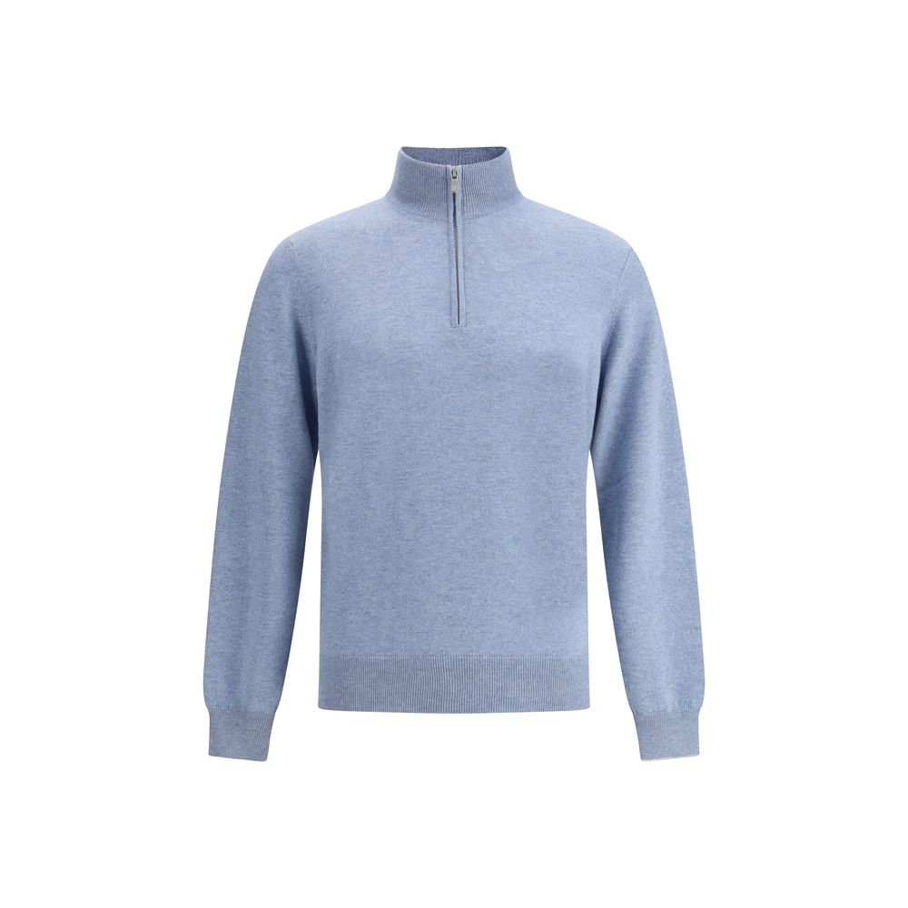 Pull Brunello Cucinelli à col haut noir