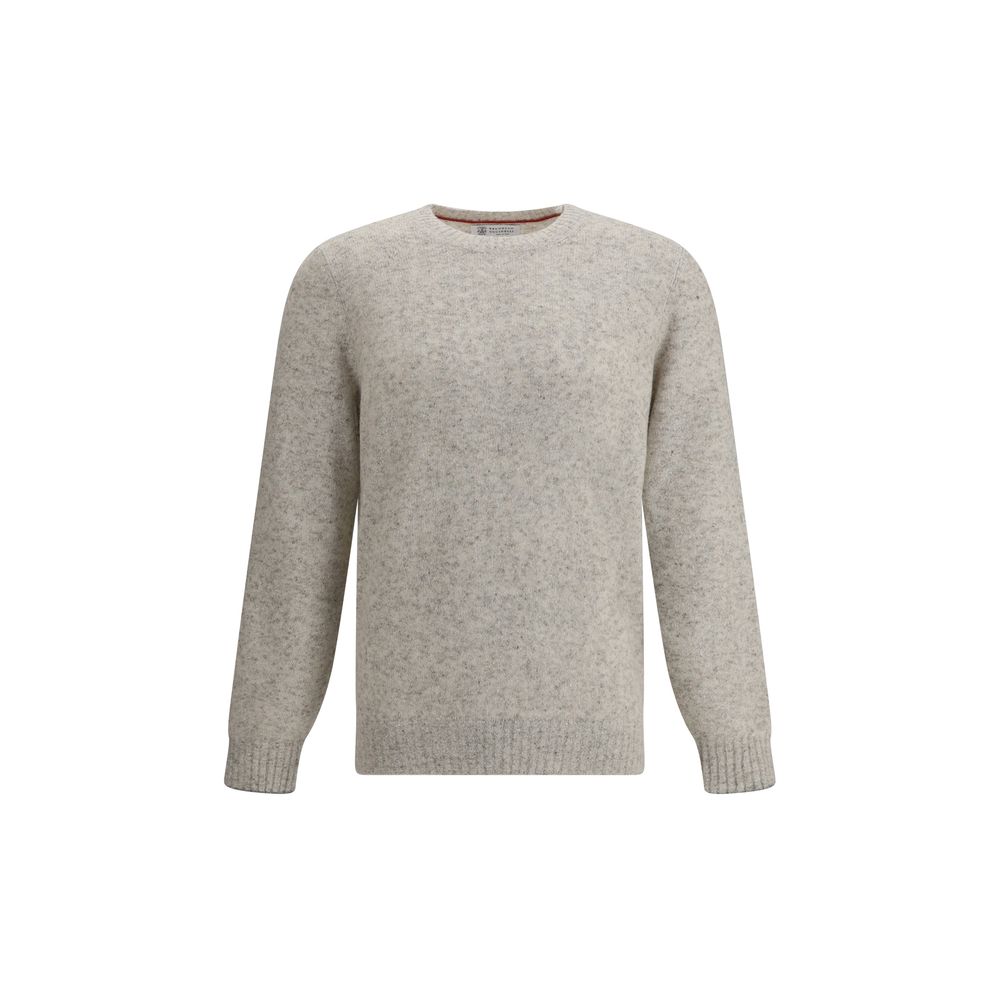Pull Brunello Cucinelli mélange gris