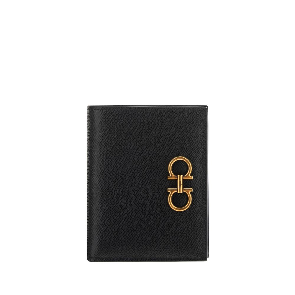 Portefeuille Ferragamo Gancini noir