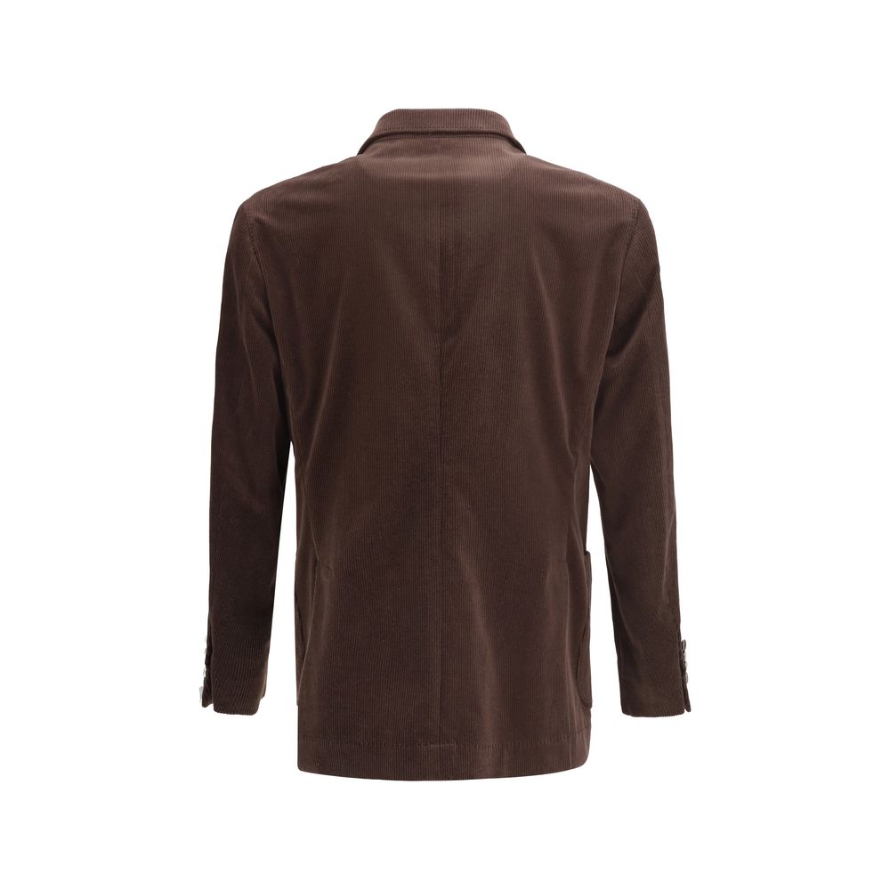 Blazer Brunello Cucinelli velours bleu