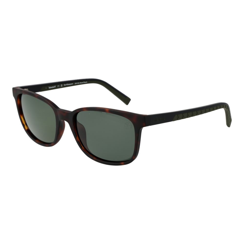 Lunettes de soleil marron rectangulaires