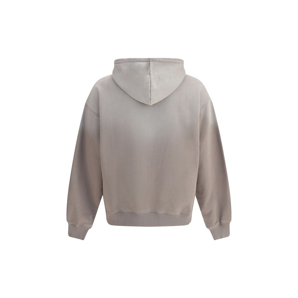 Sweat à capuche Ethos monogramme gris