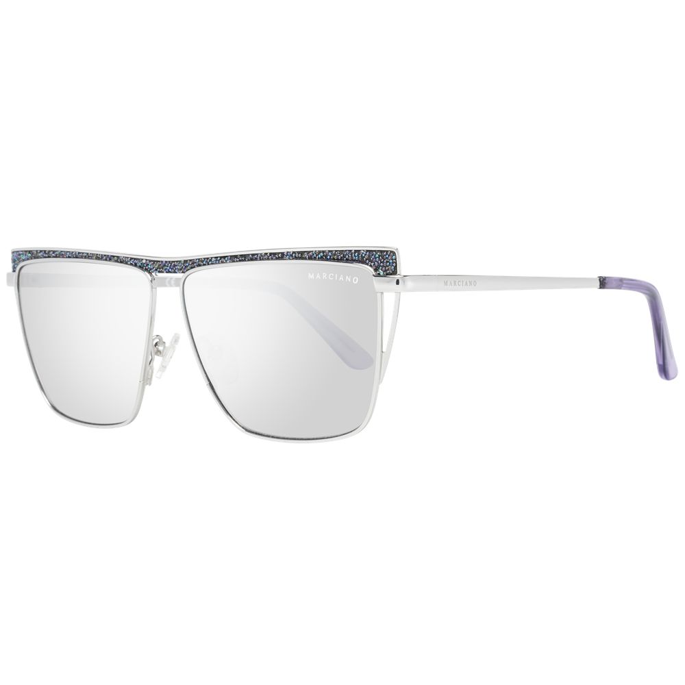 Lunettes de soleil argentées femmes