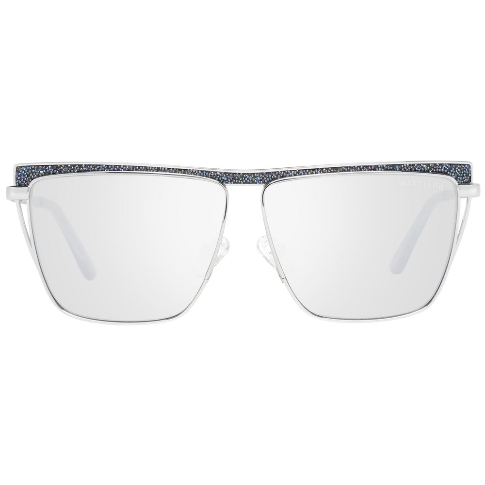 Lunettes de soleil argentées femmes