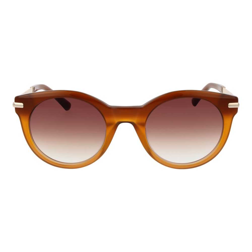 Lunettes de soleil Orange rondes miel