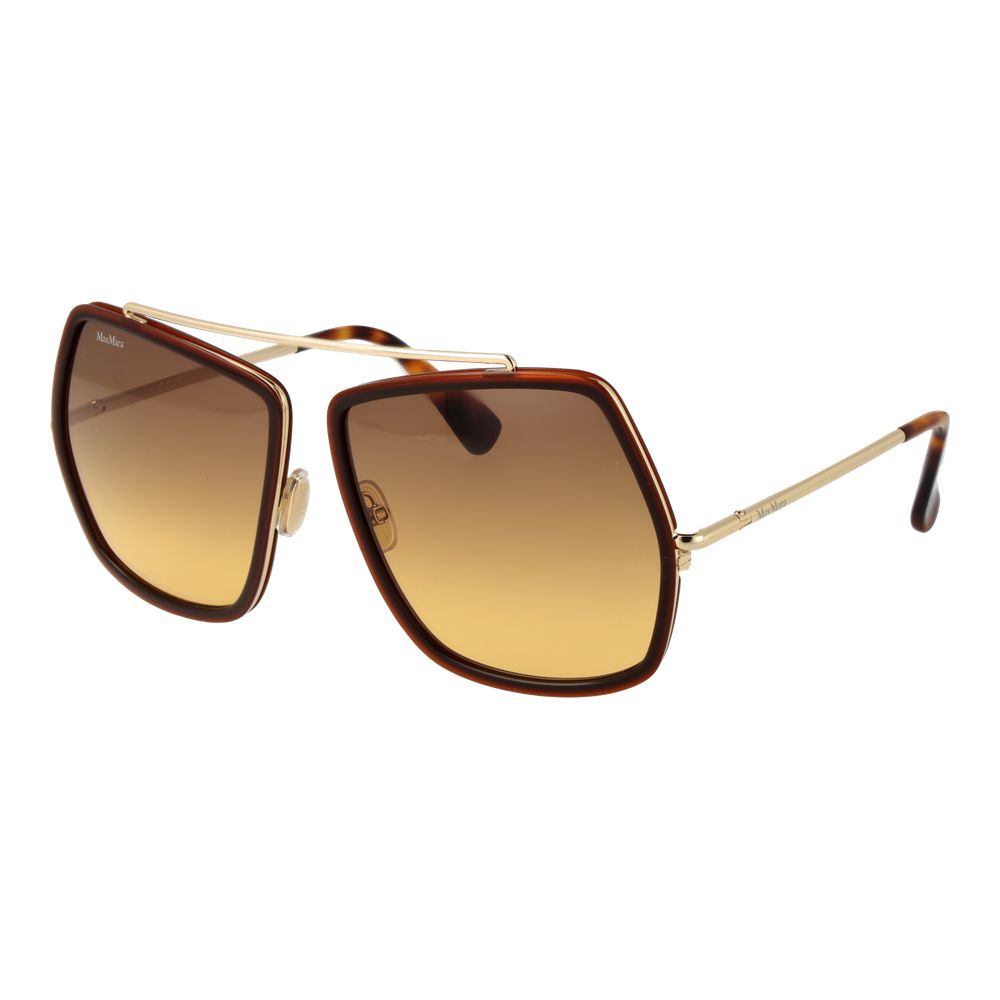 Lunettes de soleil Brown géométriques brunes