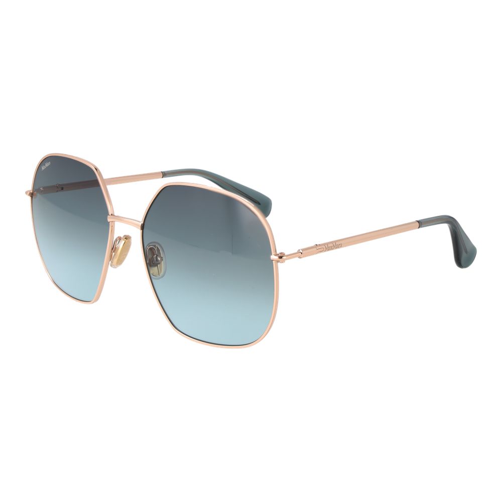 Lunettes de soleil Rose Gold carrées roses dorées