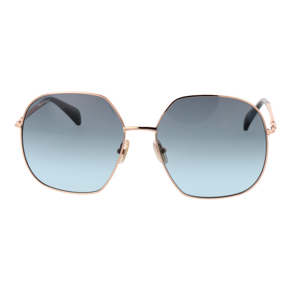 Lunettes de soleil Rose Gold carrées roses dorées
