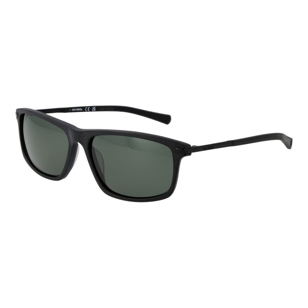 Lunettes de soleil noires vertes