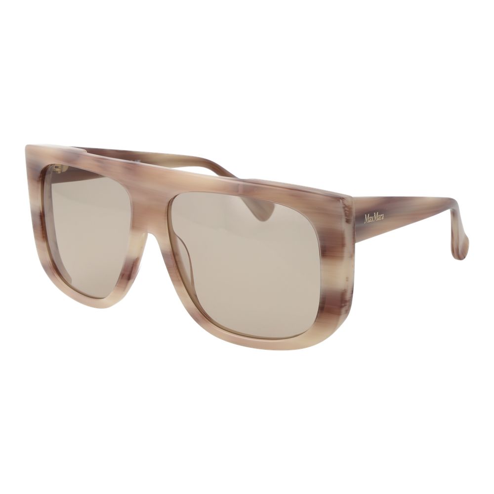 Lunettes de soleil crème beiges