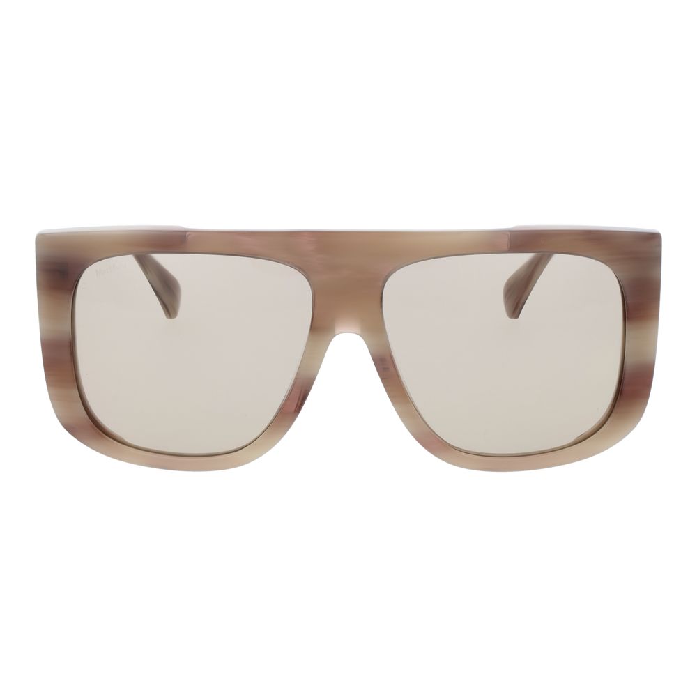 Lunettes de soleil crème beiges