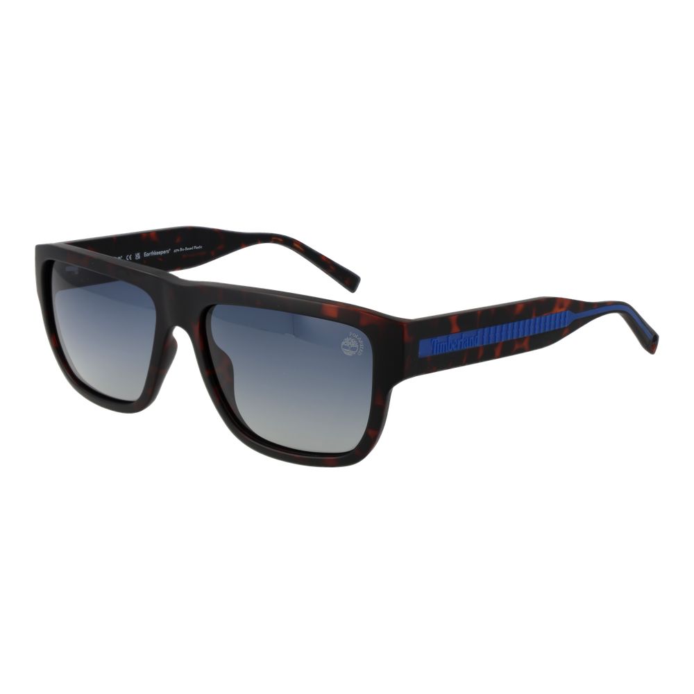Lunettes de soleil brunes à monture pleine marron