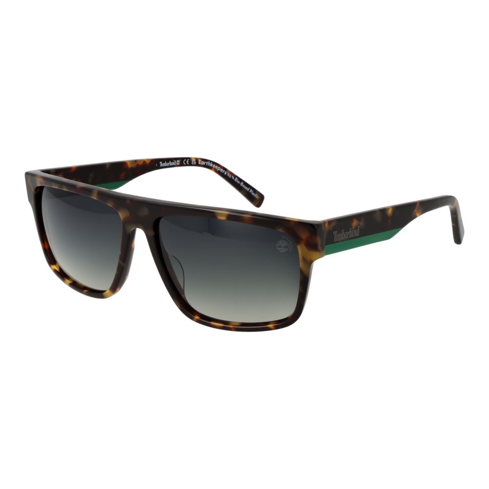 Lunettes de soleil marron vertes
