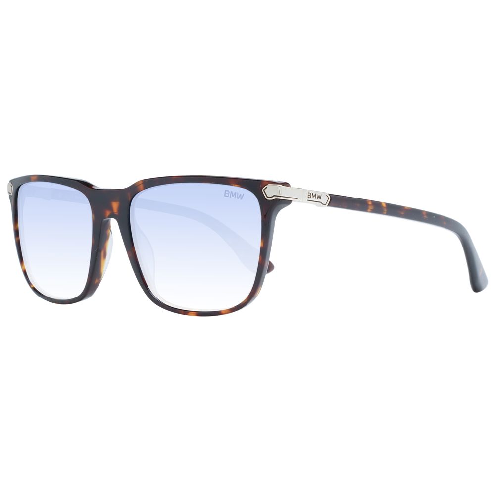 Lunettes de soleil marron bleues