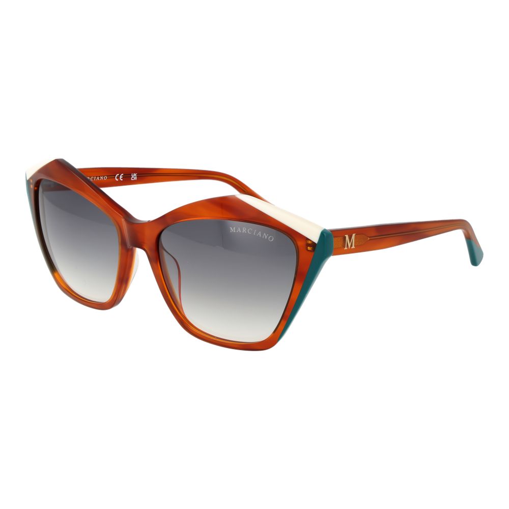 Lunettes de soleil Copper géométriques bleu copper
