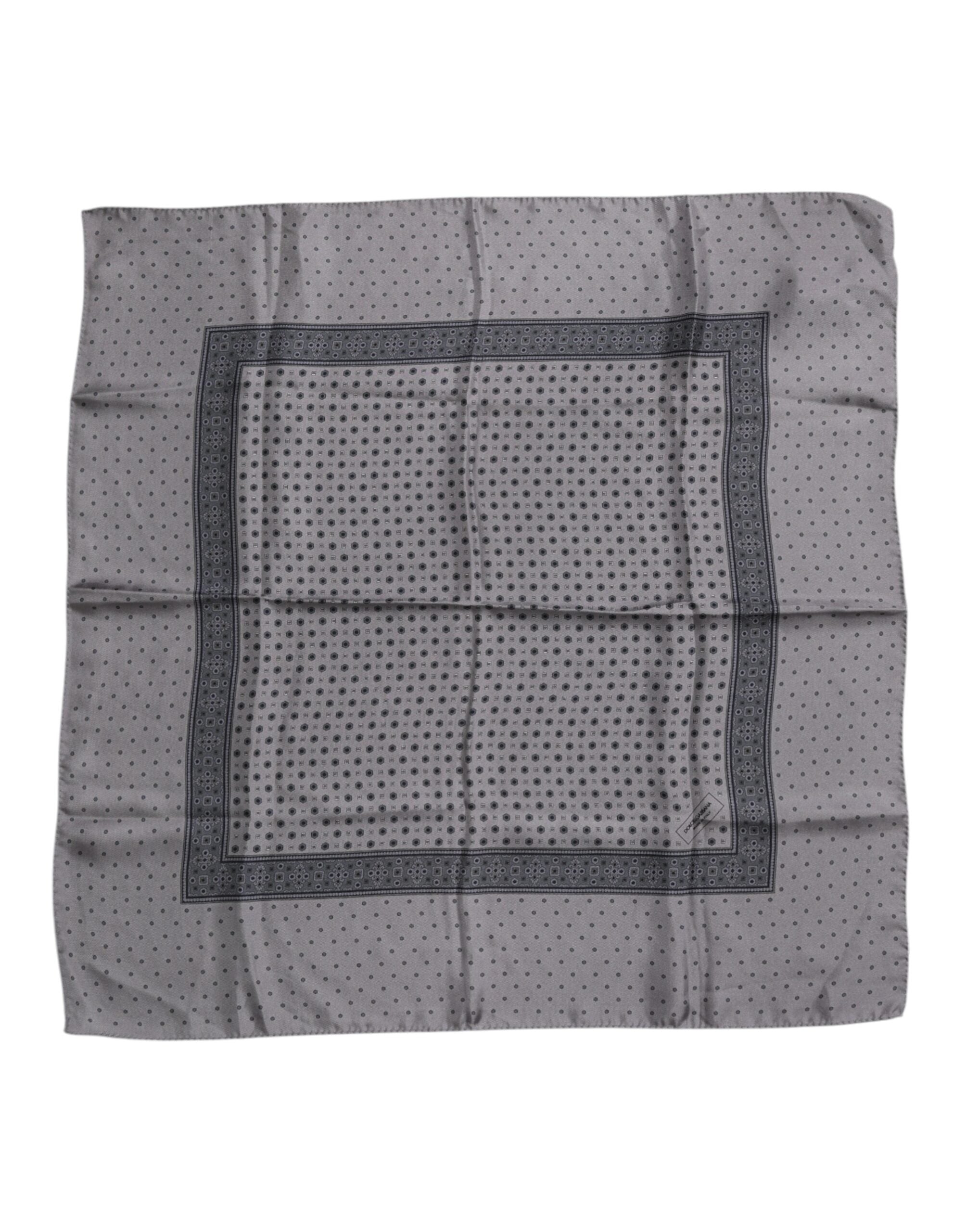 Foulard Dolce & Gabbana gris à pois
