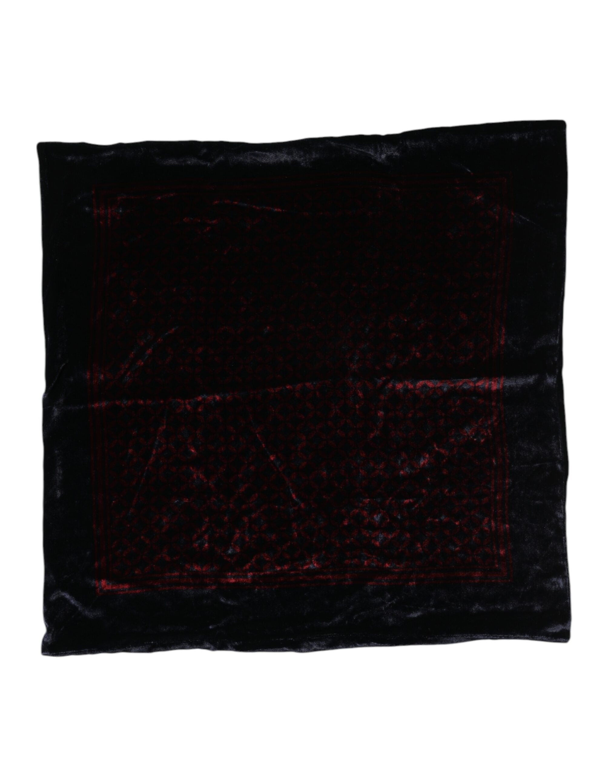 Foulard Dolce & Gabbana carré noir rouge