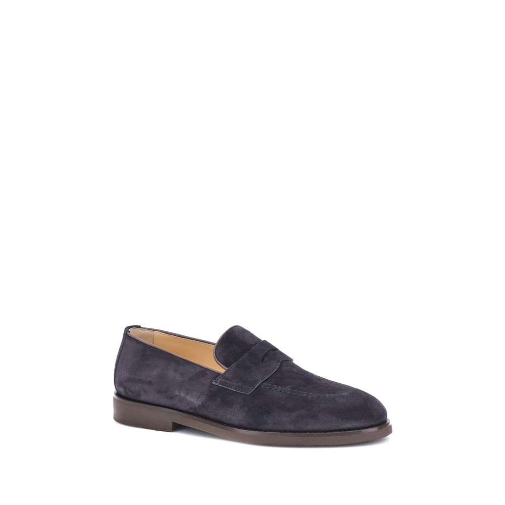 Loafers Brunello Cucinelli en daim beiges