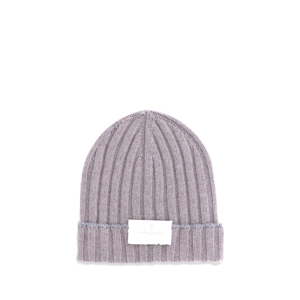 Bonnet Brunello Cucinelli monochrome beige