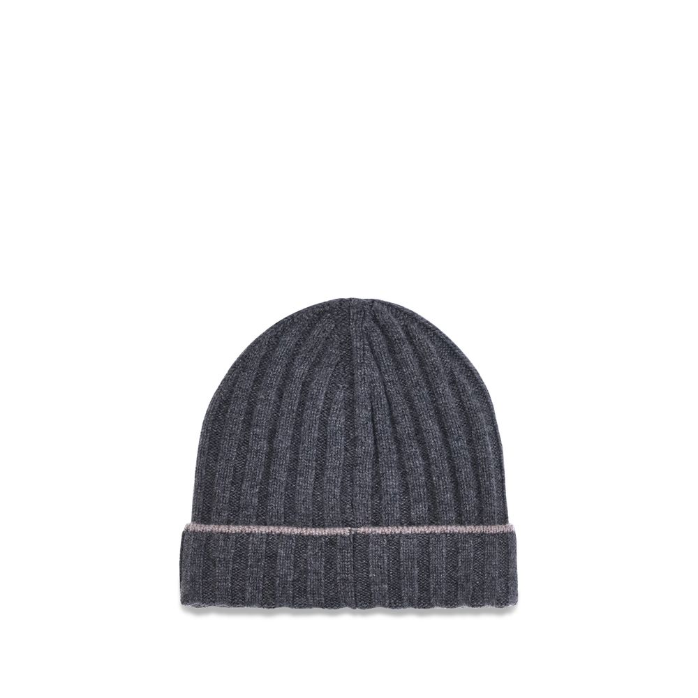 Bonnet Brunello Cucinelli monochrome gris