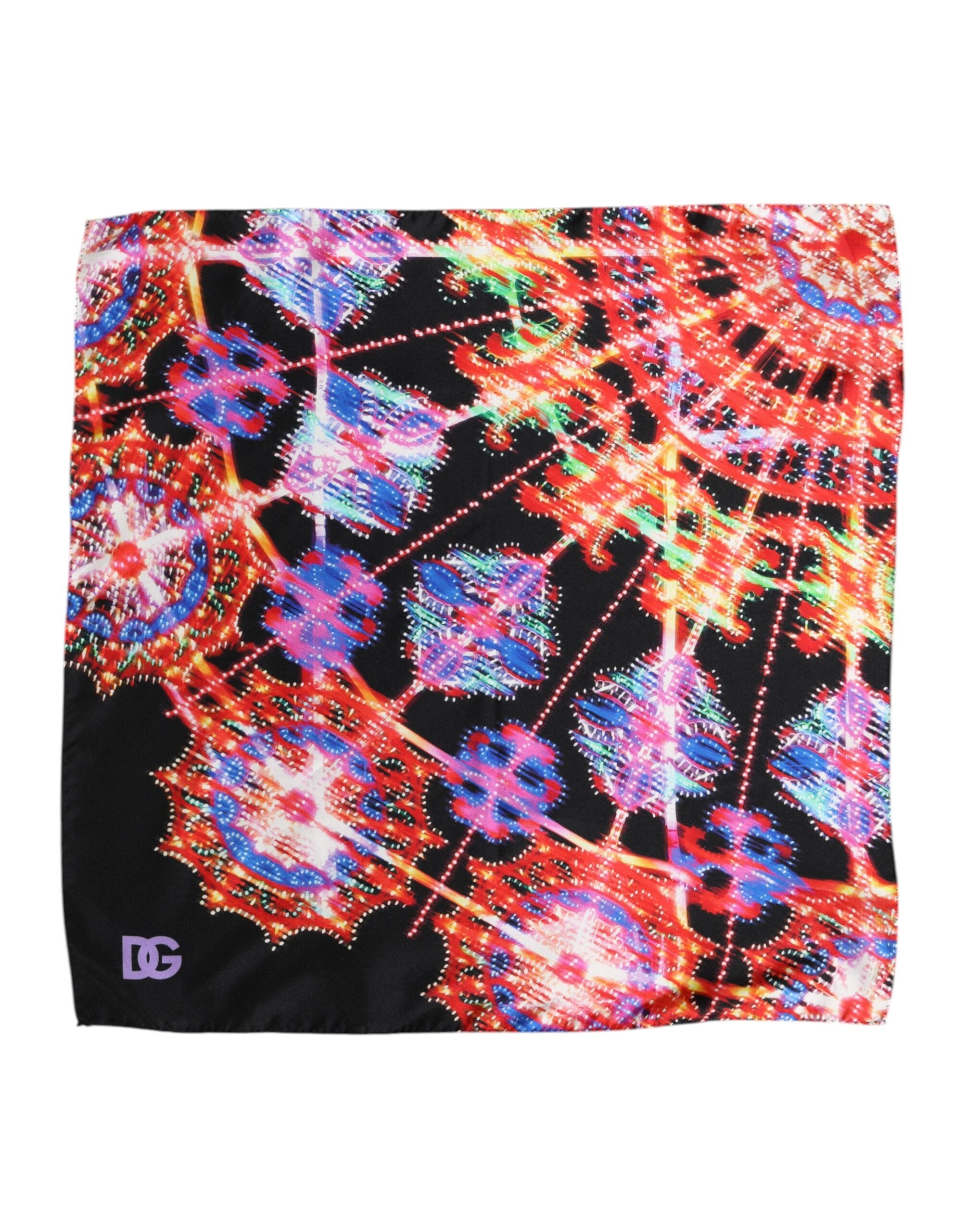 Foulard Dolce & Gabbana carré noir