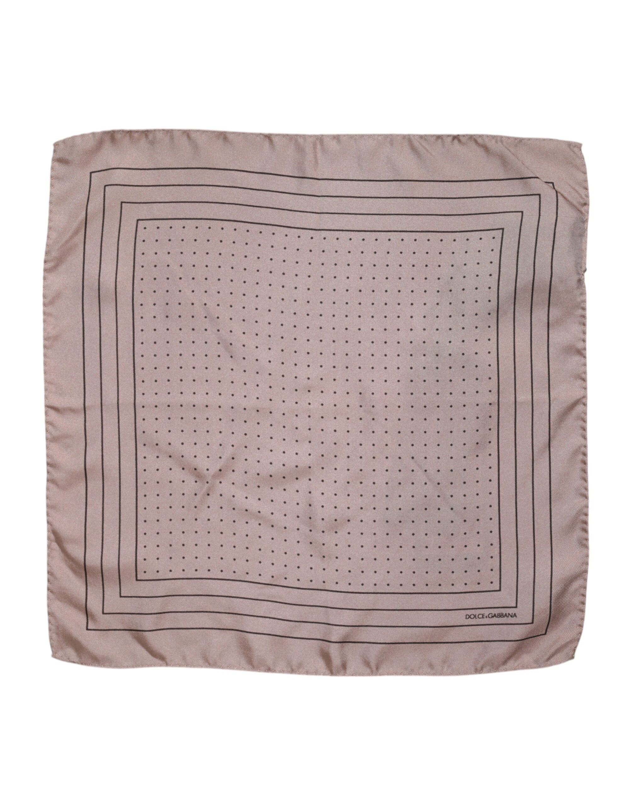 Foulard Dolce & Gabbana beige à pois