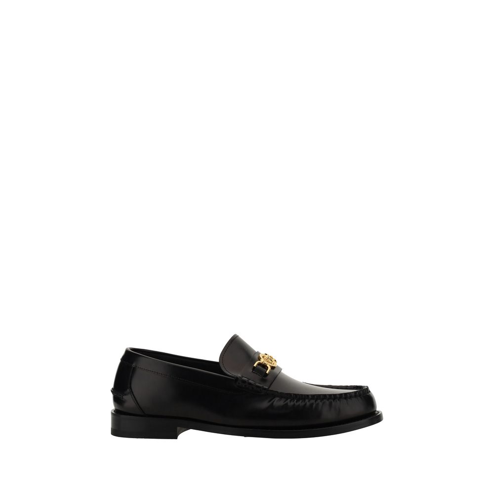 Loafers Versace en cuir noir
