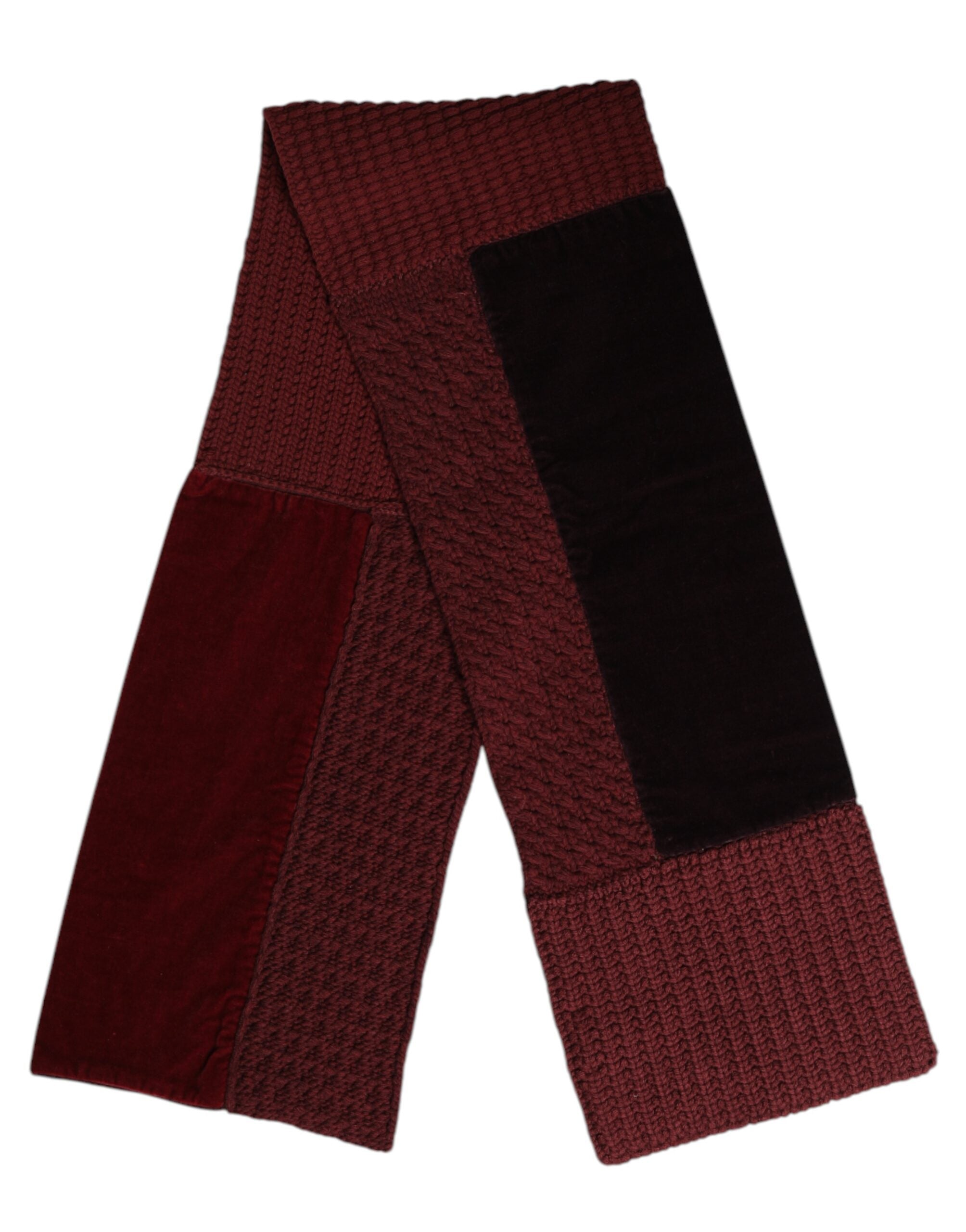 Écharpe Dolce & Gabbana maroon noire