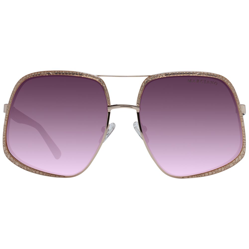 Lunettes de soleil Gold dorées burgundy