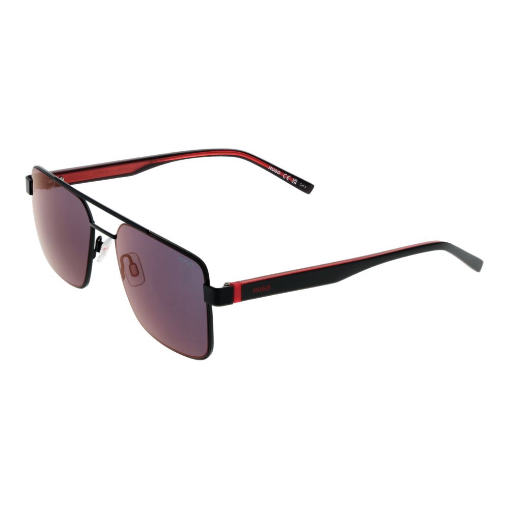 Lunettes de soleil noires rouges