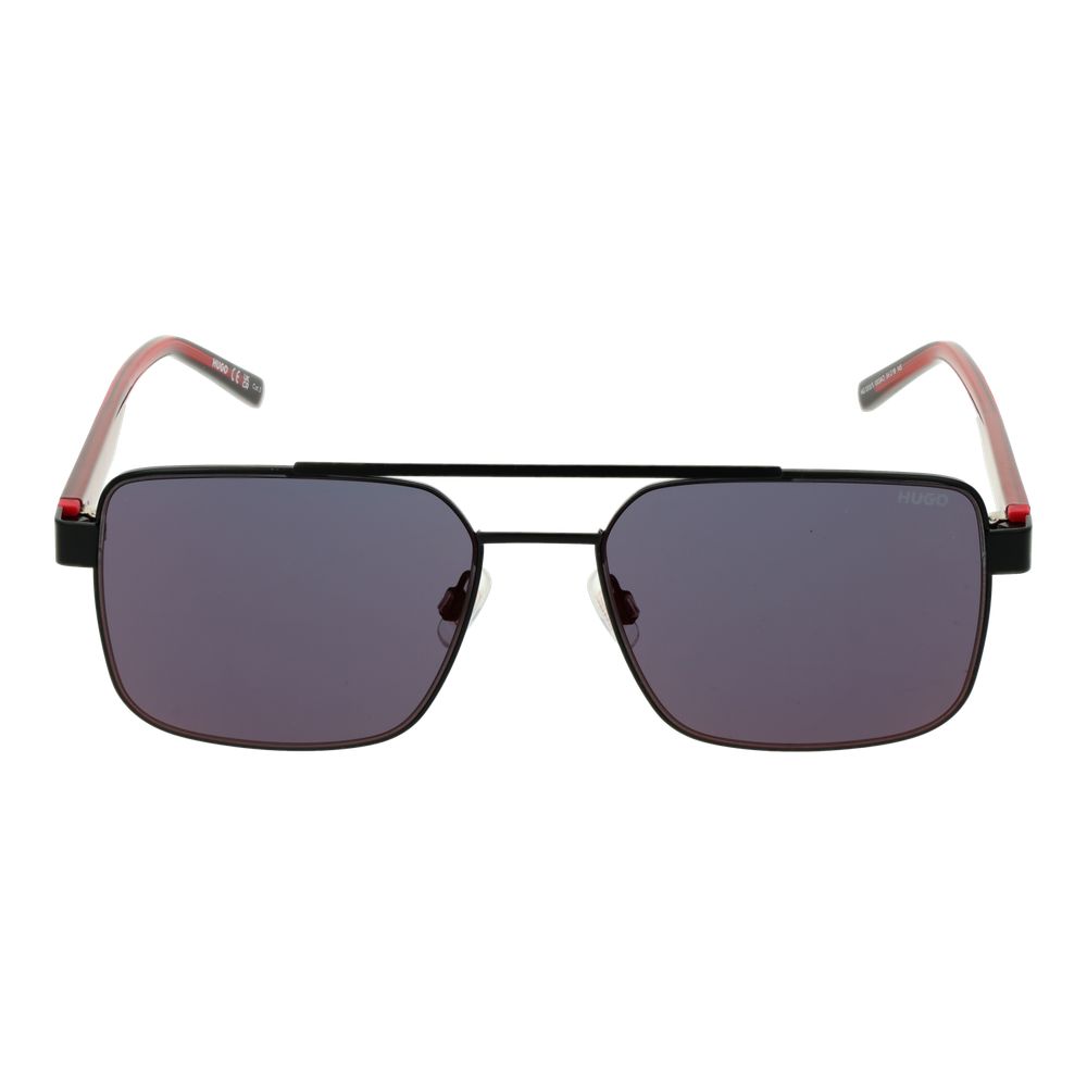 Lunettes de soleil noires rouges