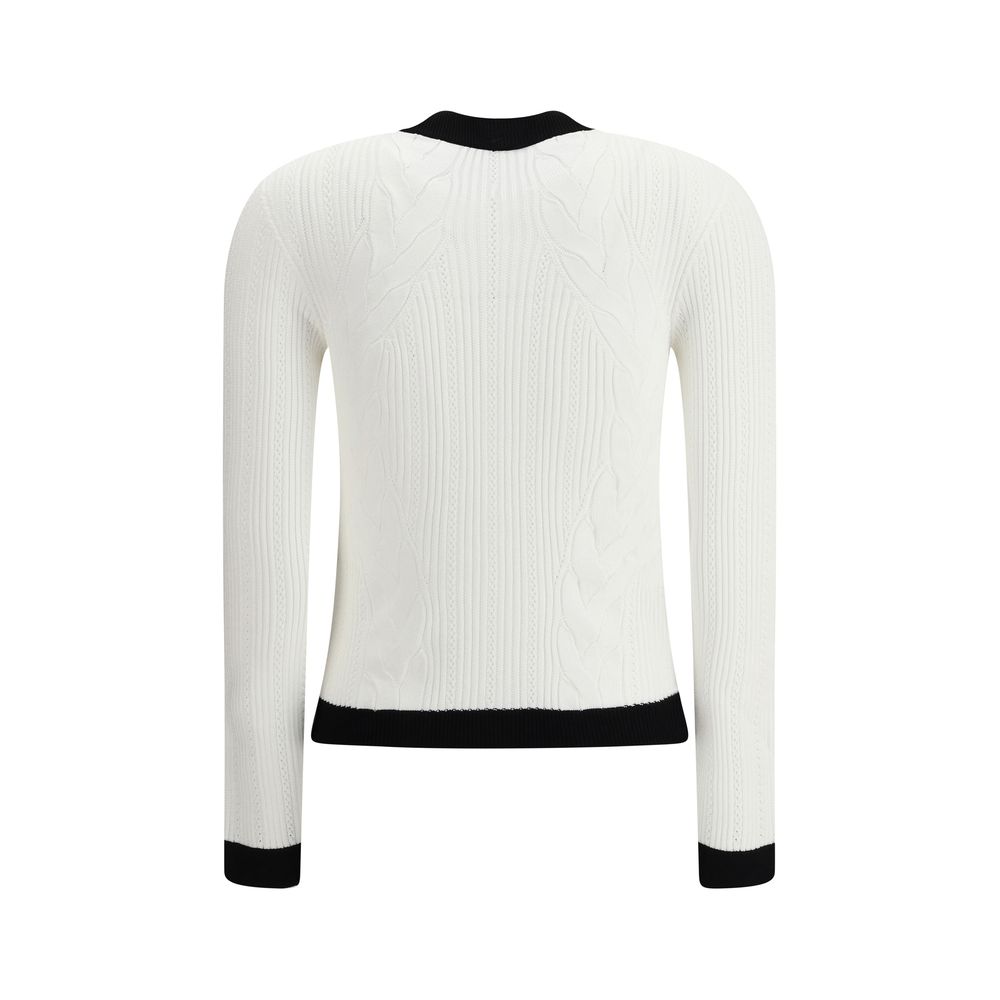 Cardigan Balmain Contrasté blanc