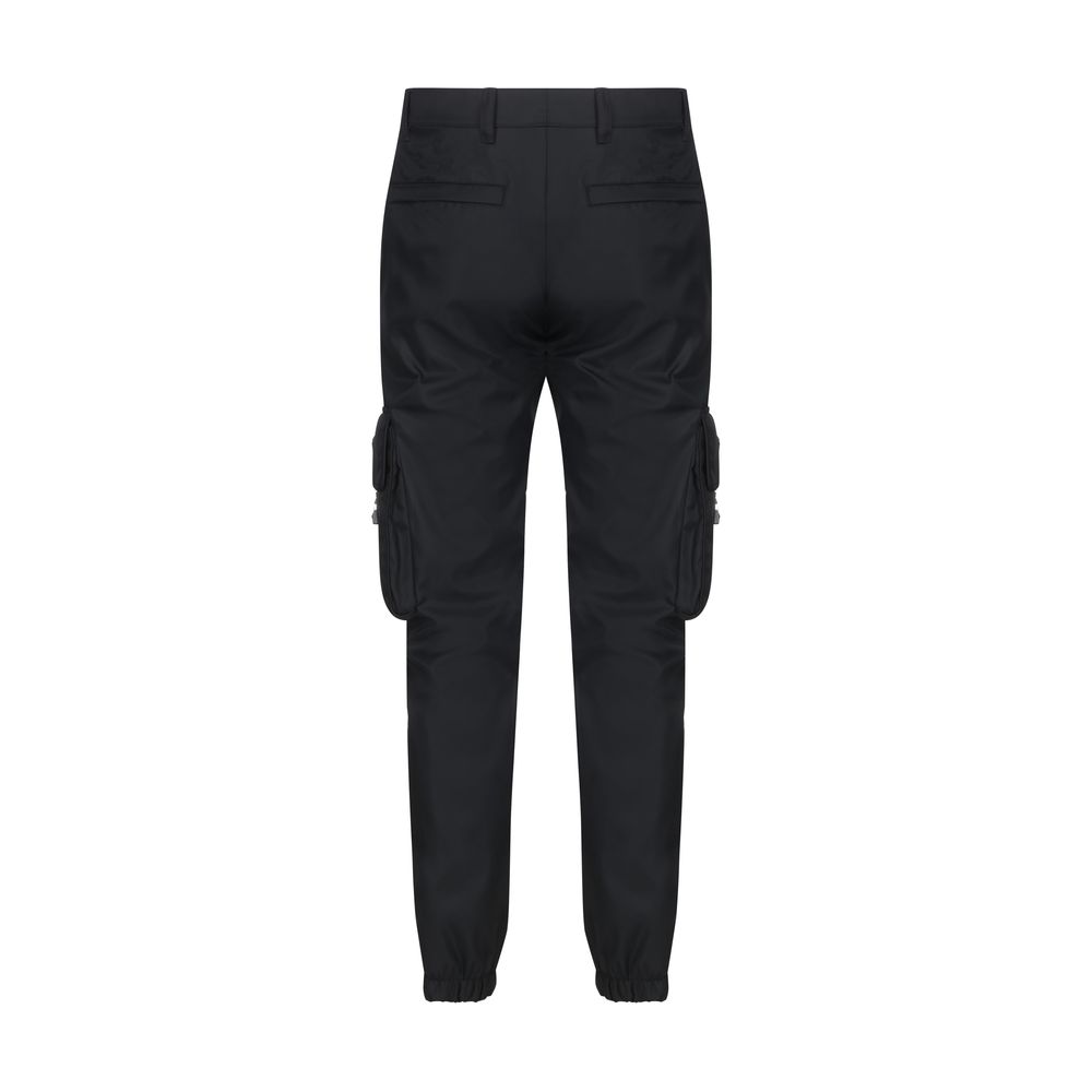 Pantalons Prada cargo noirs