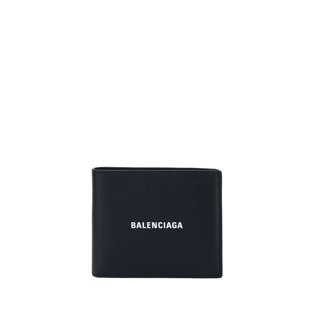 Portefeuille Balenciaga en cuir noir