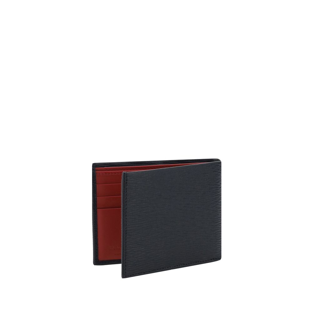 Portefeuille Ferragamo en cuir noir