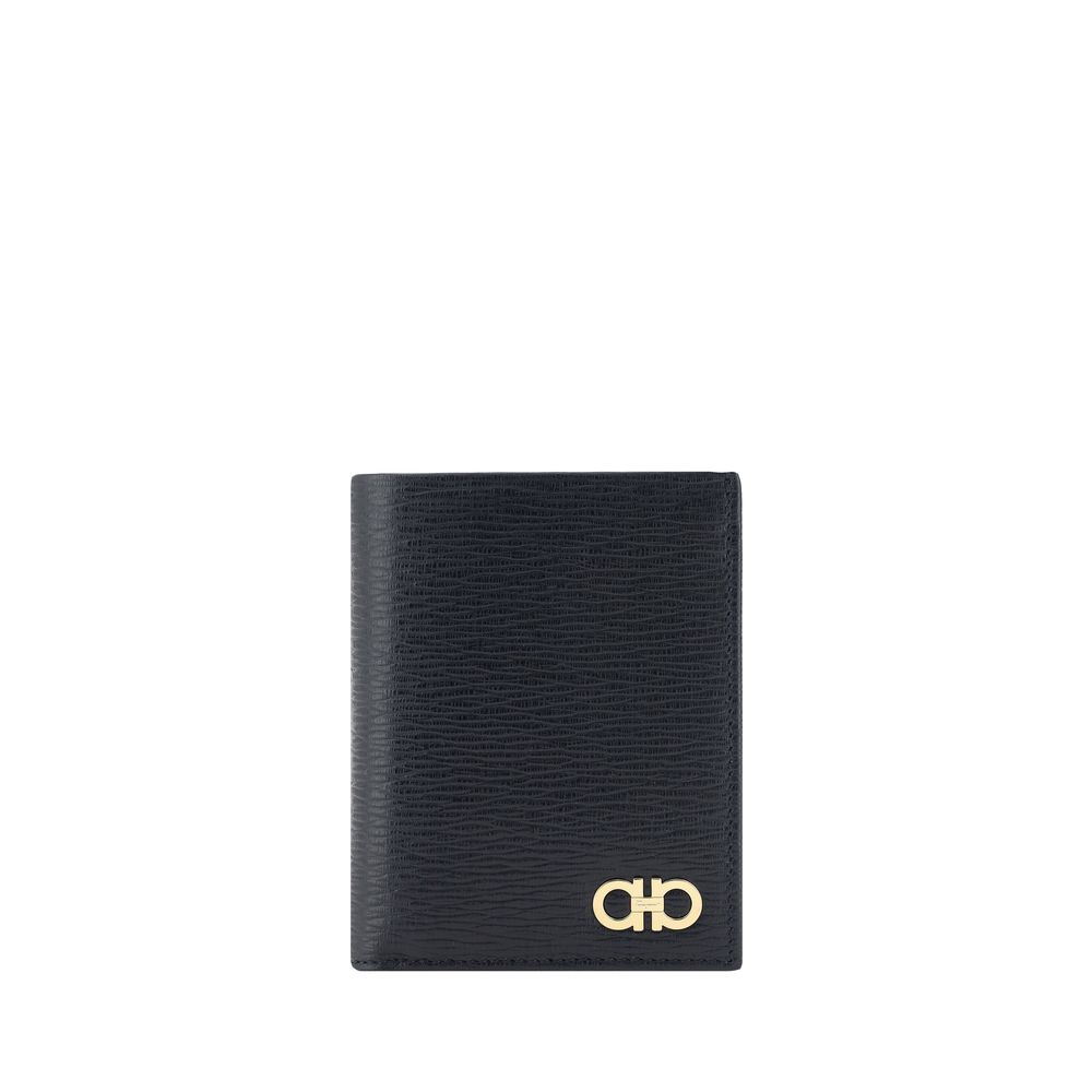 Portefeuille Ferragamo Gancini noir
